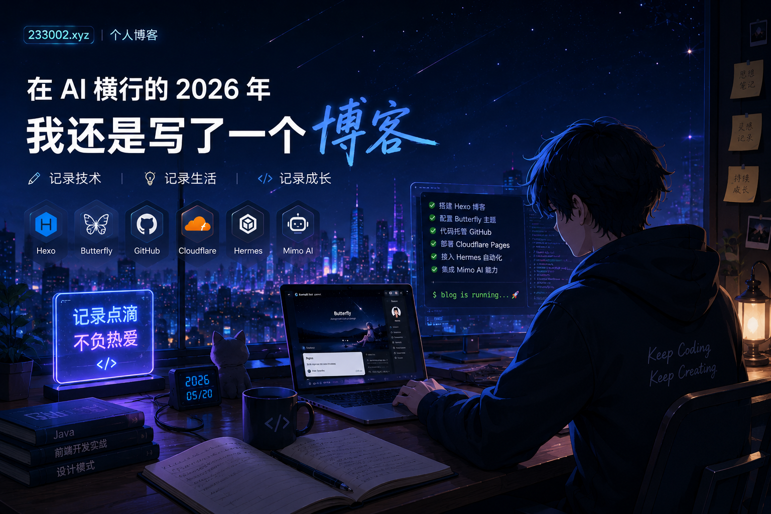 我的博客搭建全记录：从零到AI自动化部署
